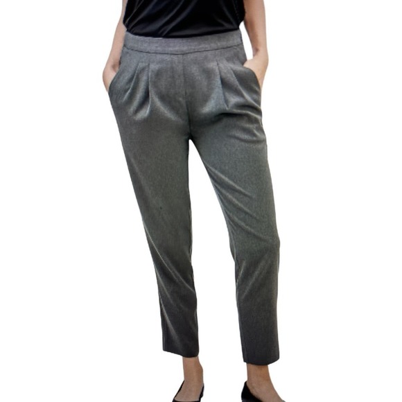Dress Casual Career Pants Swift Drape by Ministry of Supply Heather Gray Sz. 12 - Picture 1 of 4